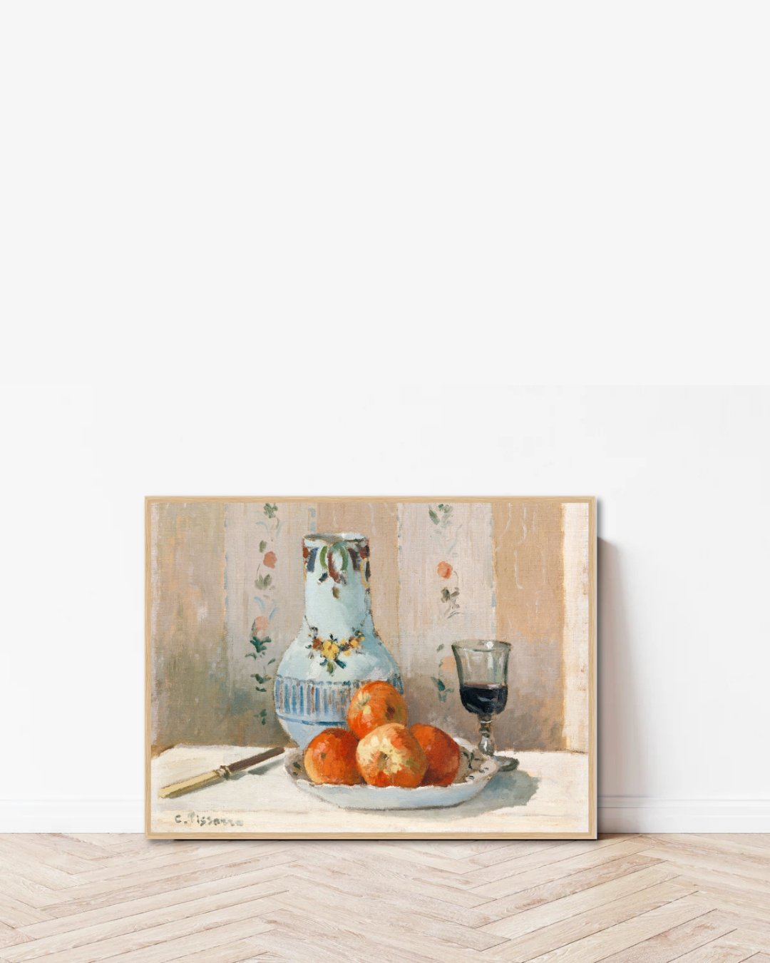 Camille Pissarro – Still Life with Apples and Pitcher (1872)