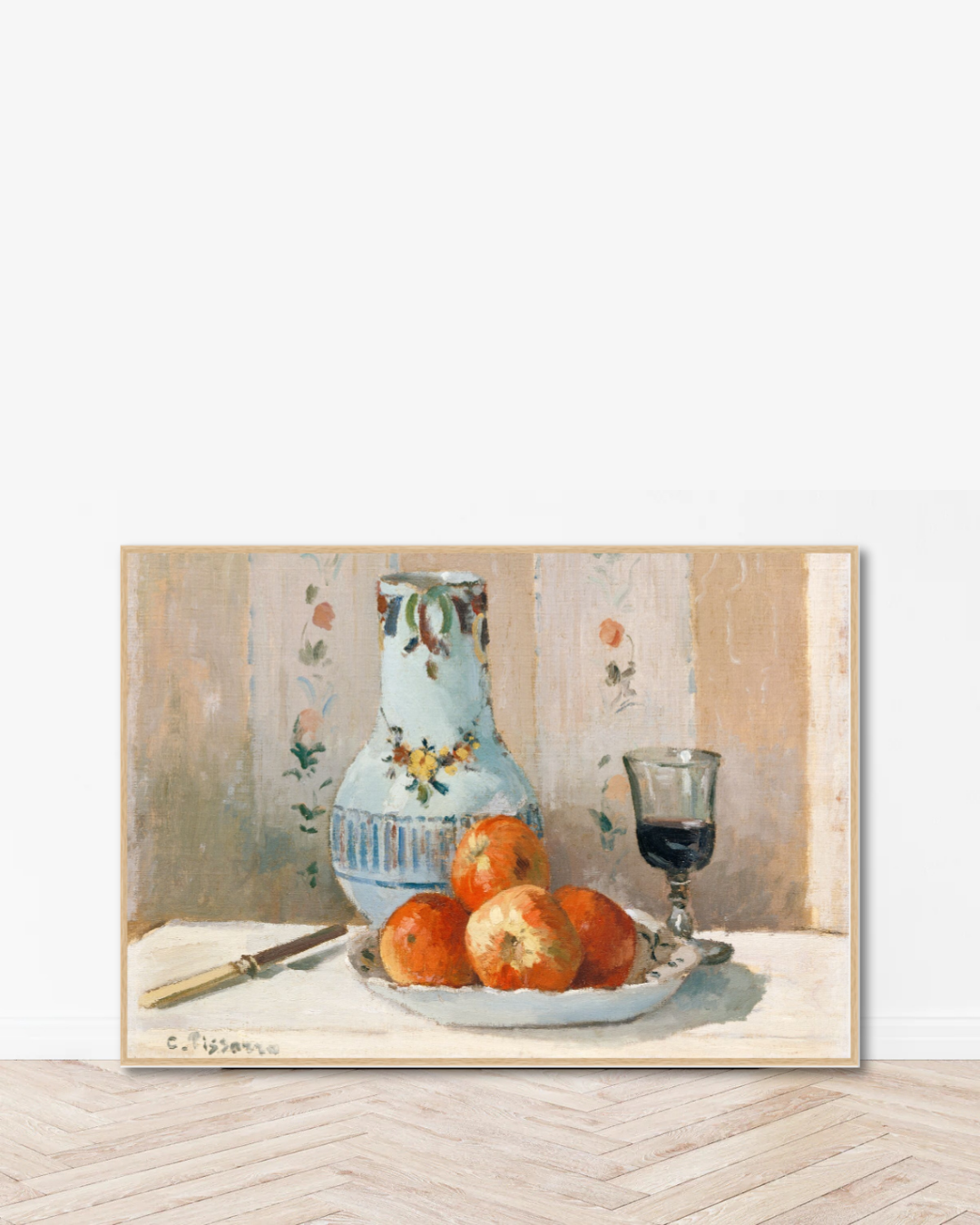 Camille Pissarro – Still Life with Apples and Pitcher (1872)
