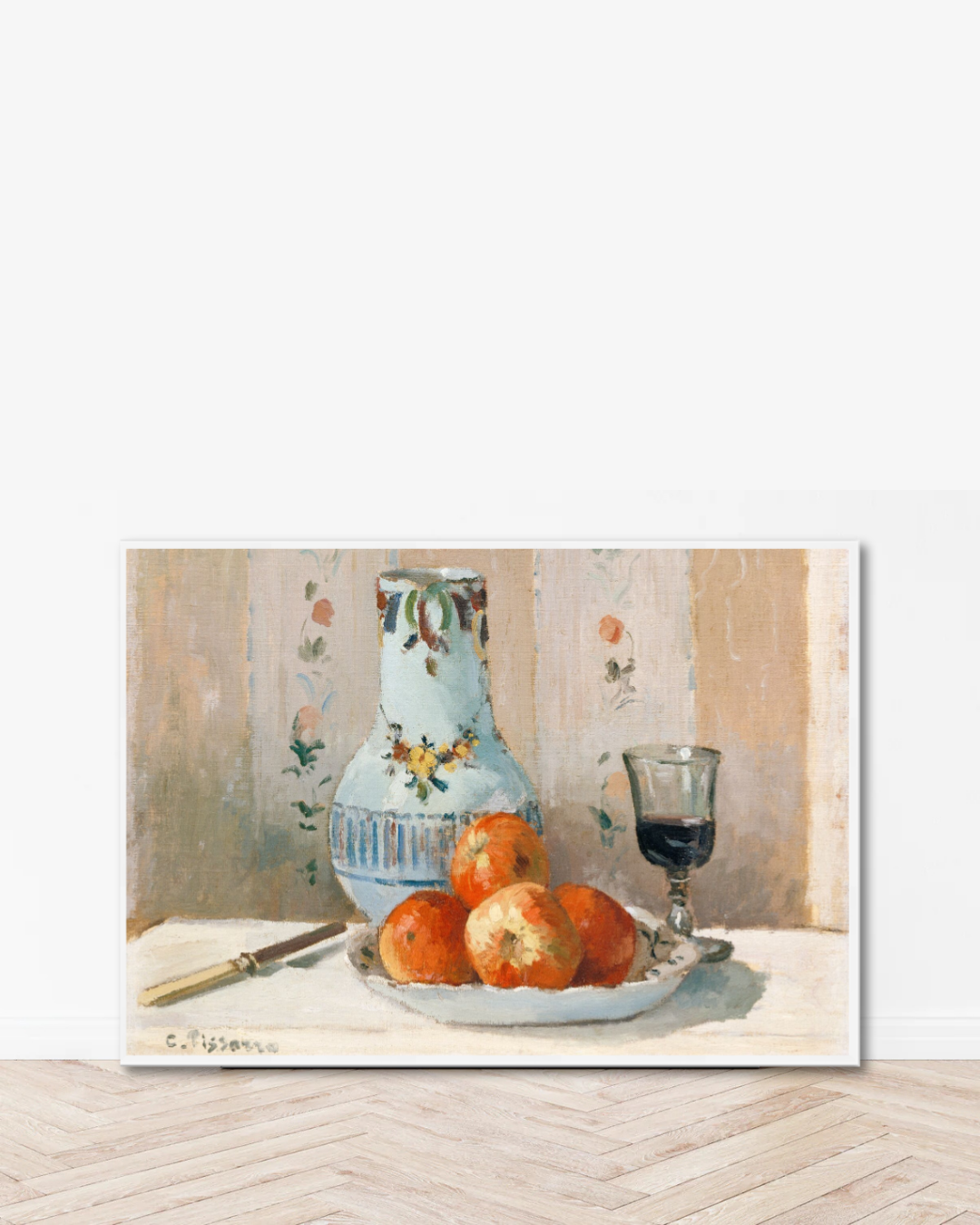 Camille Pissarro – Still Life with Apples and Pitcher (1872)