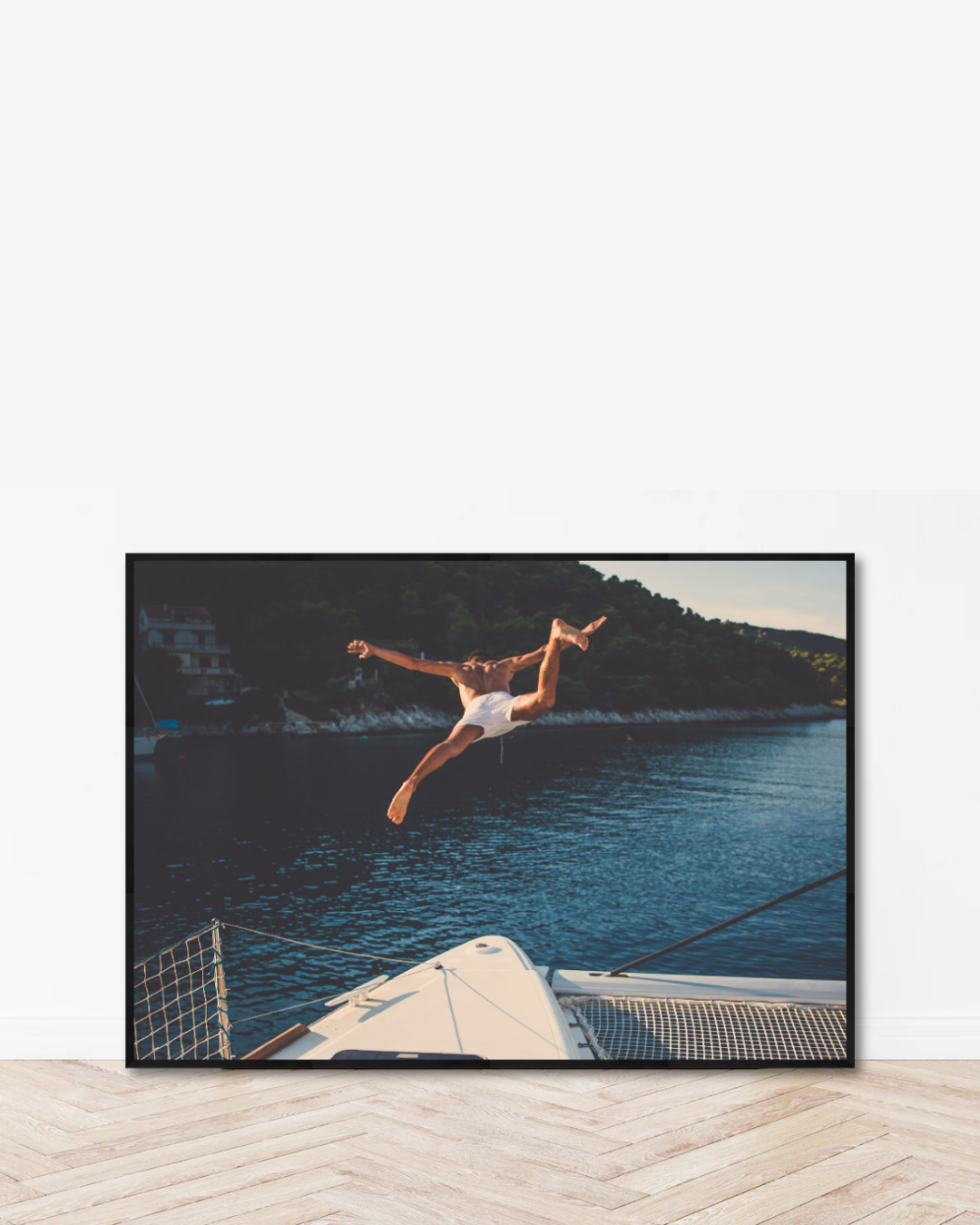 Freefall Riviera – Kunstprint mit mediterranem Flair