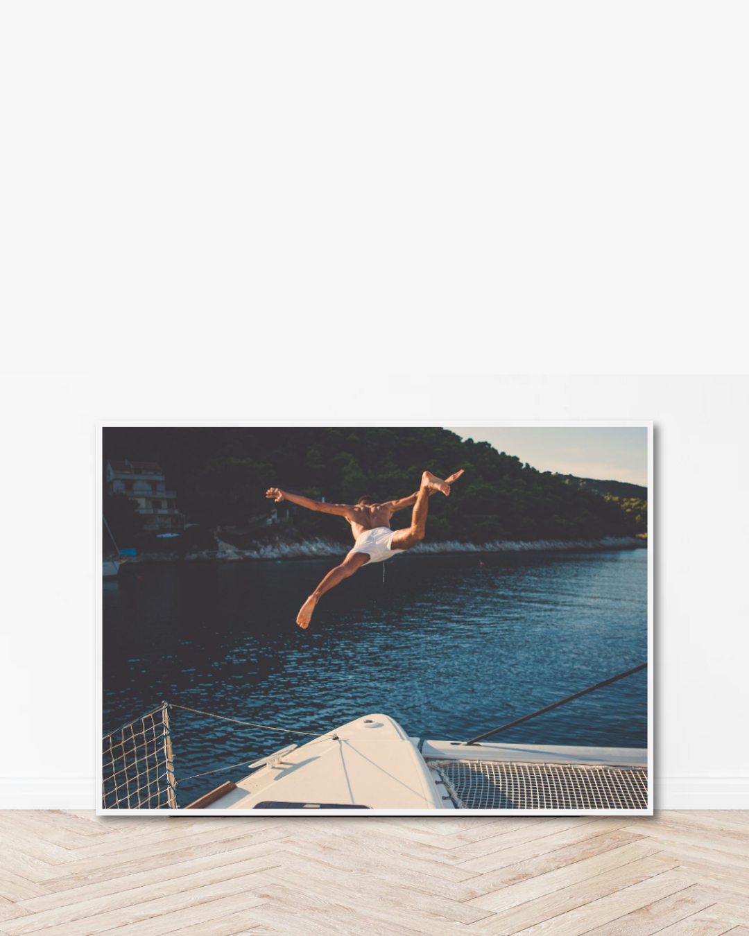 Freefall Riviera – Kunstprint mit mediterranem Flair